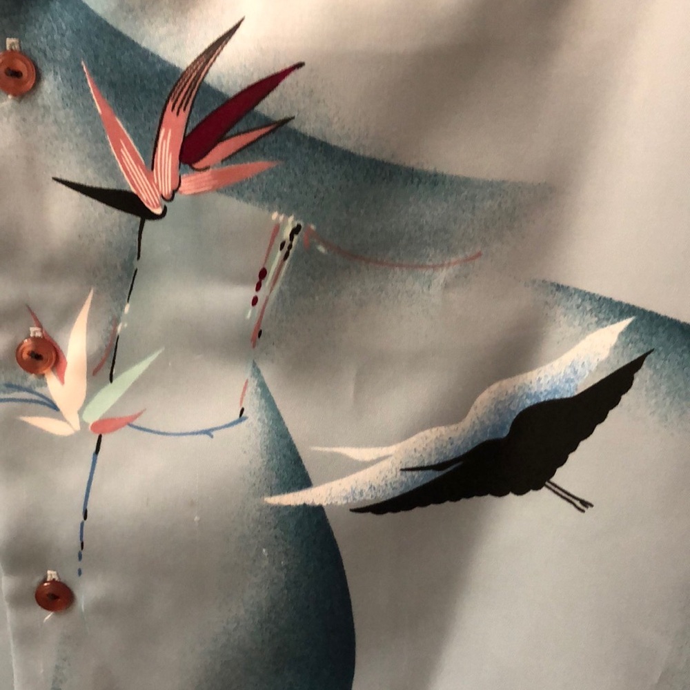 Mark Raysten Medium Button Down Polyester Aloha S… - image 3